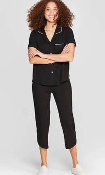 Black Capri Pajama Set