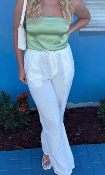 White Linen Pants