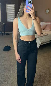 Blue Fuzzy Bralette