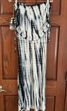 NWT Young Fabulous & Broke Tie Dye Womens Dress Medium Sleeveless and Strapless