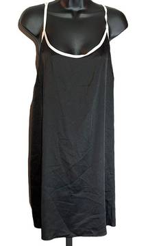 Ekouaer XXL Satin Nightgown Full Slip Dress Chemise Blue Sleep Tank Top