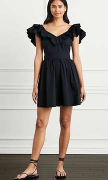 Hill House Ana Dress Black Poplin