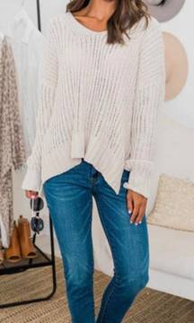 Cream Chenille Sweater