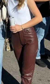 Abercrombie Leather Pants