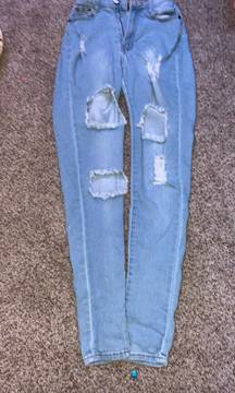 Fashion, nova jeans, light blue