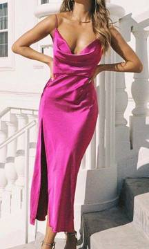 Satin Midi Dress