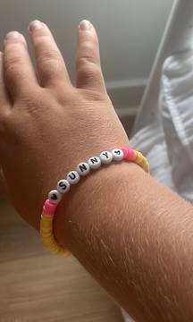 Yellow and Pink Sunny Bracelet