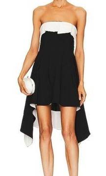 L'Academie Lennox Mini Dress in Black & White