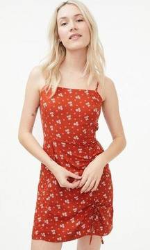 AEROPOSTALE | Floral Square-Neck Ruched Mini Dress