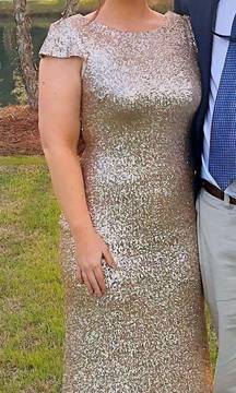 Gold Sequin Dress