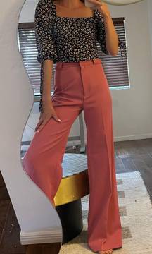 Vintage High Rise 70s Wide Leg Flare Trousers