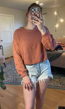 Moon and Madison Knit Cropped Sweater