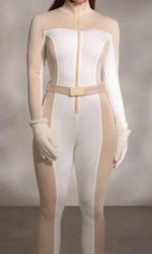 Jluxlabel Beige Arctic Rush Ski Suit