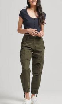 New women  parachute cargo pants trussed M