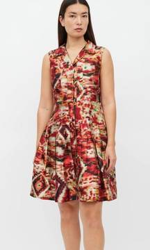 Like new Oscar de la renta silk pleated dress