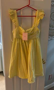 Ready For Brunch Mini Dress Yellow