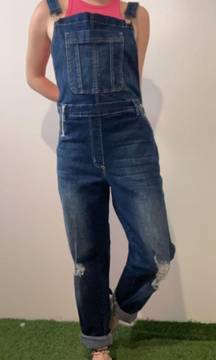 KanCan distressed overall pants