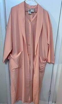 TRAVEL SMITH TWO PIECE CORRAL COLOR DRESS AND JACKET WOMENS SIZE M