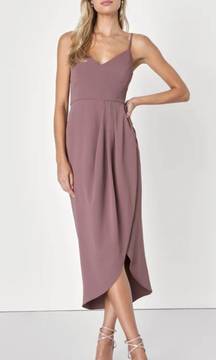 Reinette Mauve Purple Midi Dress