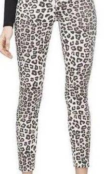 NEW Good American Good Waist Crop Jeans Snow Leopard