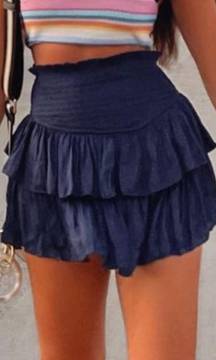 Boutique Ruffled Mini Skirt