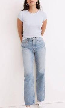 Madewell The Perfect Vintage Straight Jean in Seyland Wash 25