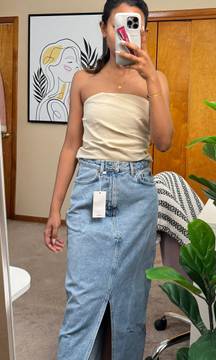 Maxi Denim Skirt