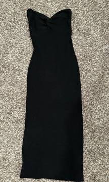 Black Strapless Dress