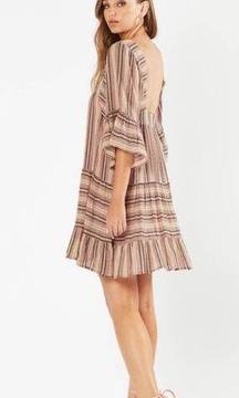 Tigerlilly tami stripe bell sleeve dress