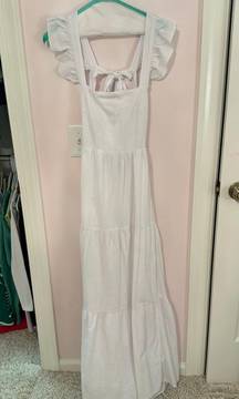 Pedal And Pup White Maxi Dress Size XXS