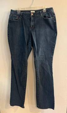 COLDWATER CREEK Women’s Dark Wash Straight Leg Jeans Size 16