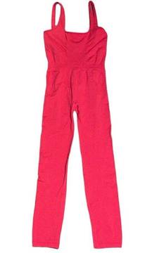 Free People Movement red good karma onesie