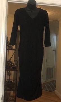 Isabel Maternity Black Dress