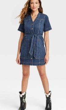 Denim Utility Dress 