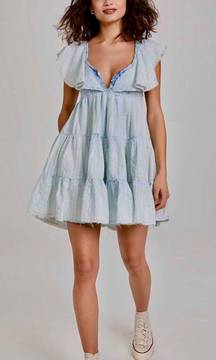 "UNDONE" SEA SPRAY WASH MINI DRESS - SZ XS - NWT