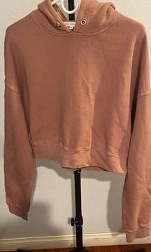 GOOD AMERICAN PINK HOODIE SZ LARGE