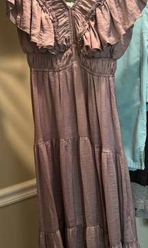 She + Sky ankle length dress; purple color; new with tags