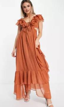 Ruffle Maxi Dress