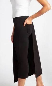 BETABRAND Womens Dress Pant Skirt Overlay Ponte Knit The Sassiest Pants Size S