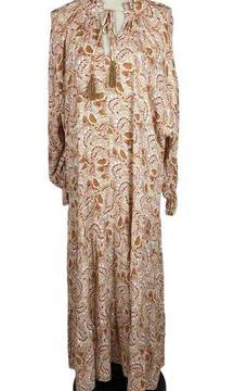 Keen The Label Boho Floral Prairie Maxi Dress Brown Small