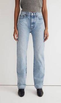NWT Madewell The '90s Straight Jean Mercer Wash Blue