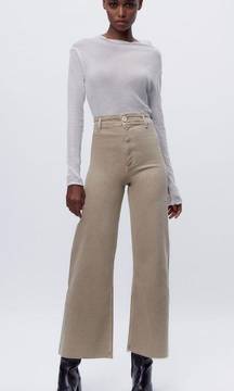 Marine Straight High Rise Jeans in Sand/Brown