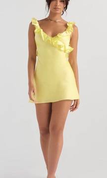 Yellow Ruffle Dress