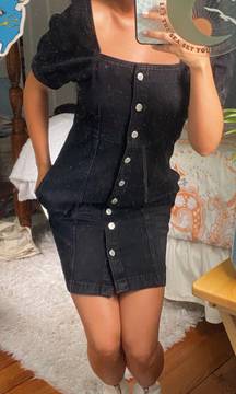 Black Denim Dress