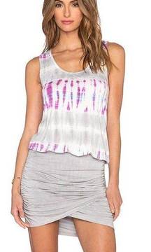 Young, Fabulous & Broke Elize tie dye dress in orchid bamboo wash size S small