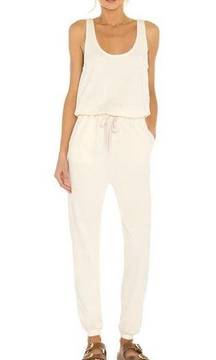 Vitamin A pale cream yellow Avalon jumpsuit size small