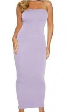 Size 3X The NW Tube Dress Iris Purple Strapless Crepe Bodycon NEW