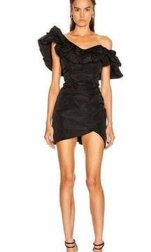 Alexis Benicia Sheath in Black XLarge Womens Ruffle Cocktail Mini