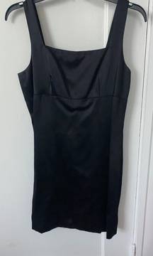 Vintage  Black Satin Dress