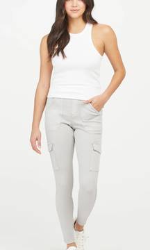 Stretch Twill Ankle Cargo Pant Grey